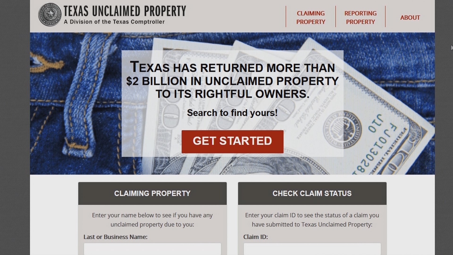New unclaimed property website aimed at returning more money to texans